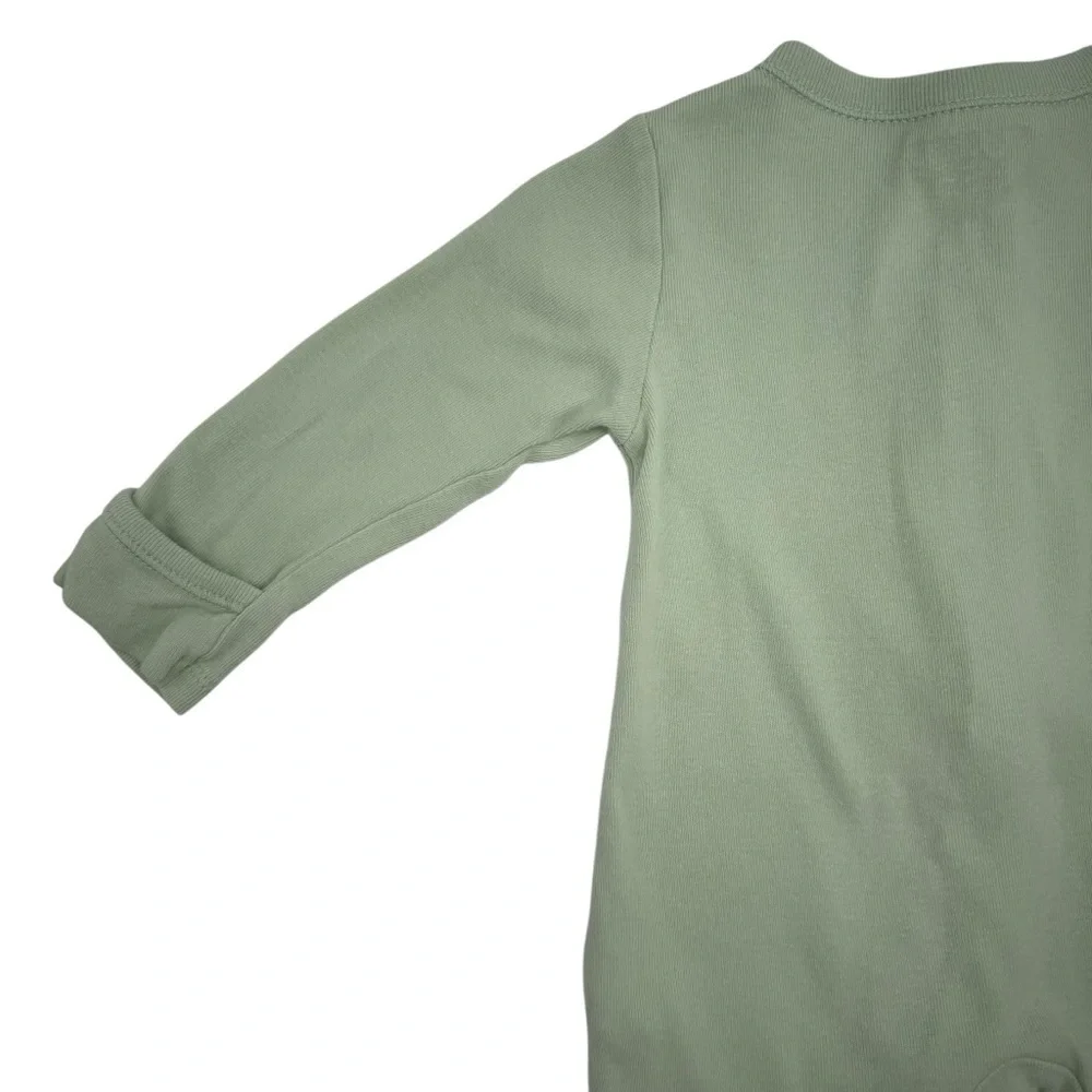 Old Navy Green Footie One Piece with Cozy Fabric